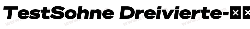 TestSohne Dreivierte字体转换